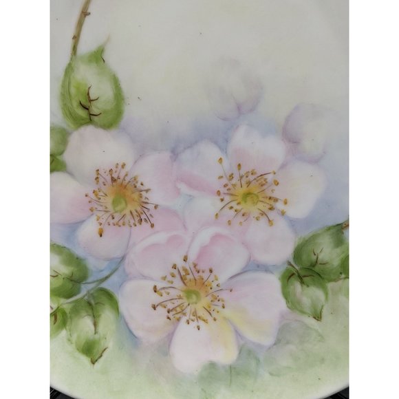 Wild Rose 8in Plate Signed H Gifford 1977 Hutschreuther Germany Hand Painted - Picture 5 of 11